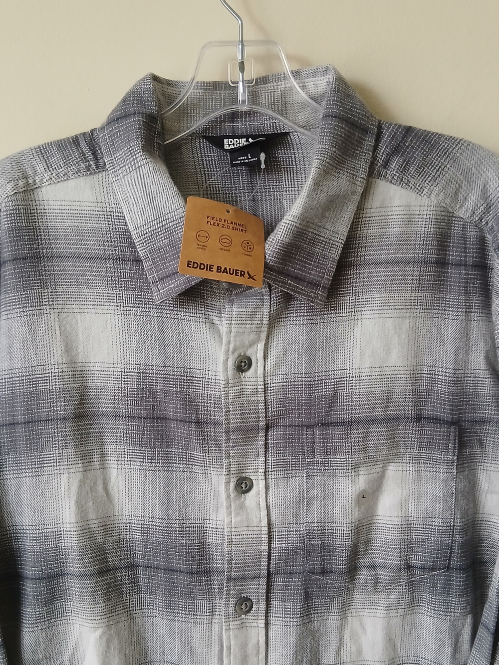 Eddie Bauer Men's Field Flannel Flex 2.0 Plaid Button-Up Shirt